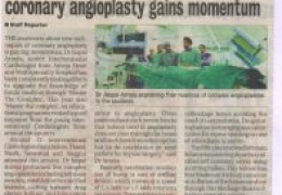 new technique of angioplasty in cityline newspaper