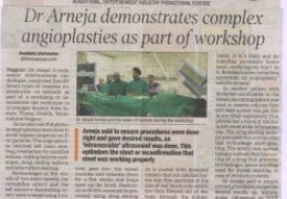 angioplasty workshop in e- times news paper